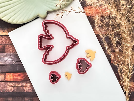Dove Bird Outline Cutter, Polymer Clay Fondant, Dough Cutter, Many Sizes-Boho Clay Cutters