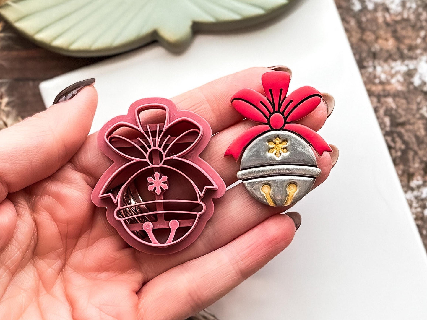 Christmas Bell Shaped Cutter For Polymer Clay And Fondant, 2.5 - 4.5 cm Size Options-Christmas Clay Cutters