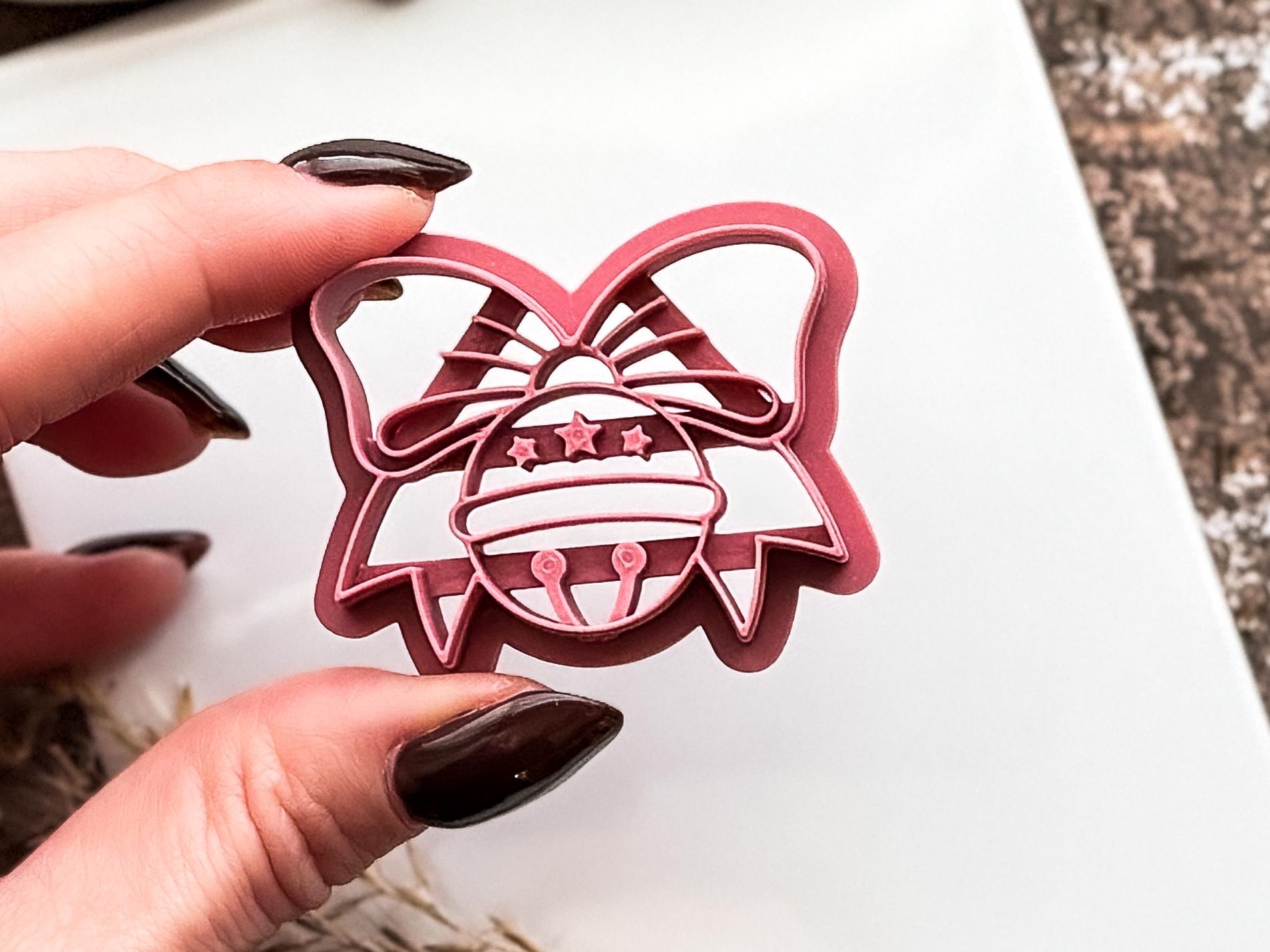 Jingle Bell Shaped Cutter For Polymer Clay And Fondant, 2.5 - 4.5 cm Size Options-Christmas Clay Cutters