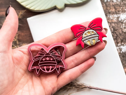 Jingle Bell Shaped Cutter For Polymer Clay And Fondant, 2.5 - 4.5 cm Size Options-Christmas Clay Cutters