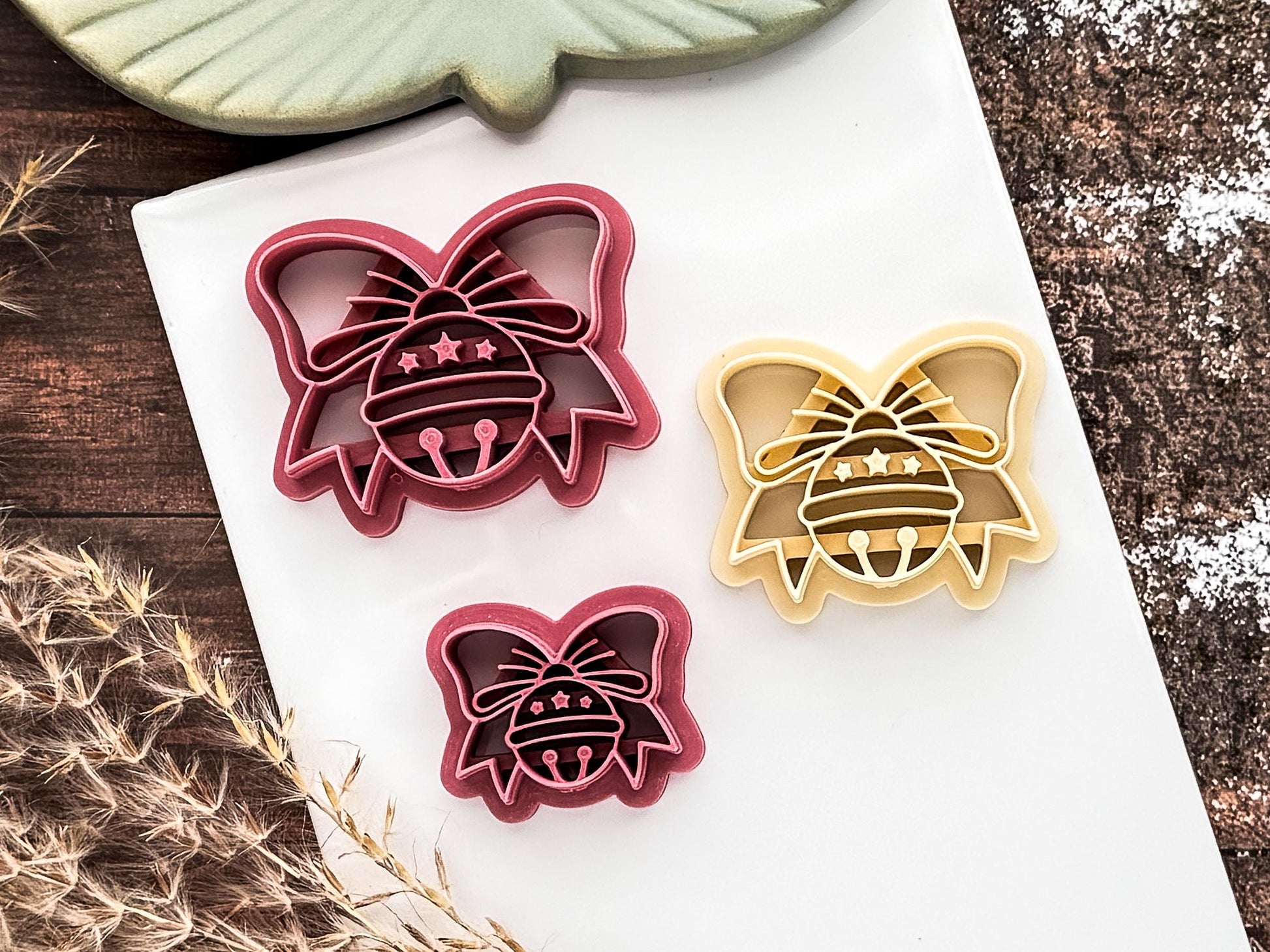 Jingle Bell Shaped Cutter For Polymer Clay And Fondant, 2.5 - 4.5 cm Size Options-Christmas Clay Cutters