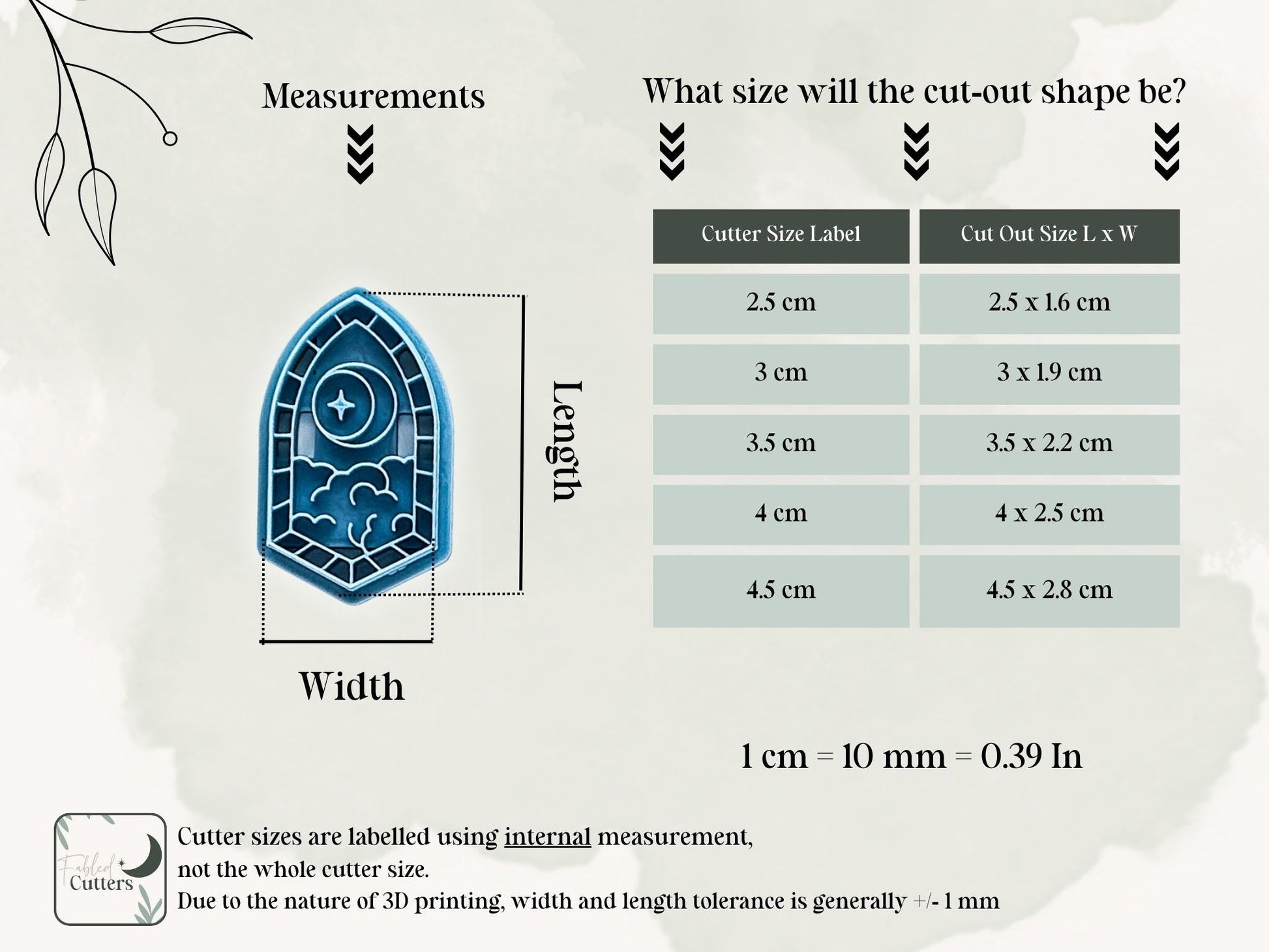 Moon Window Frame Polymer Clay Cutter, Celestial Scene With Moon, Star & Clouds, 5 Sizes-Celestial Clay Cutters