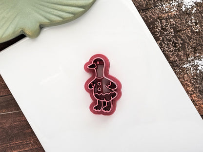 Duck Clay Cutter, Winter Animal Polymer Clay Tool, 2.5 - 4.5 cm-Christmas Clay Cutters