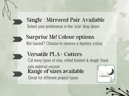 Cat Clay Cutter, Chirstmas Hat Animal Polymer Clay Tool, 2.5 - 4.5 cm-Christmas Clay Cutters