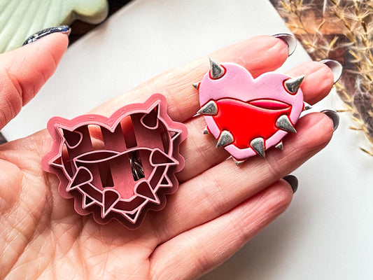 Heart Of Thornes Clay Cutter, Alternative Valentines Craft Supplies, Polymer And Metal Clay, Fondant Cutter, UK Made-Valentines Clay Cutters