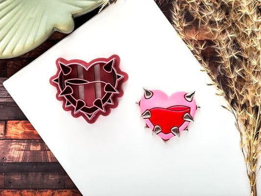 Heart Of Thornes Clay Cutter, Alternative Valentines Craft Supplies, Polymer And Metal Clay, Fondant Cutter, UK Made-Valentines Clay Cutters