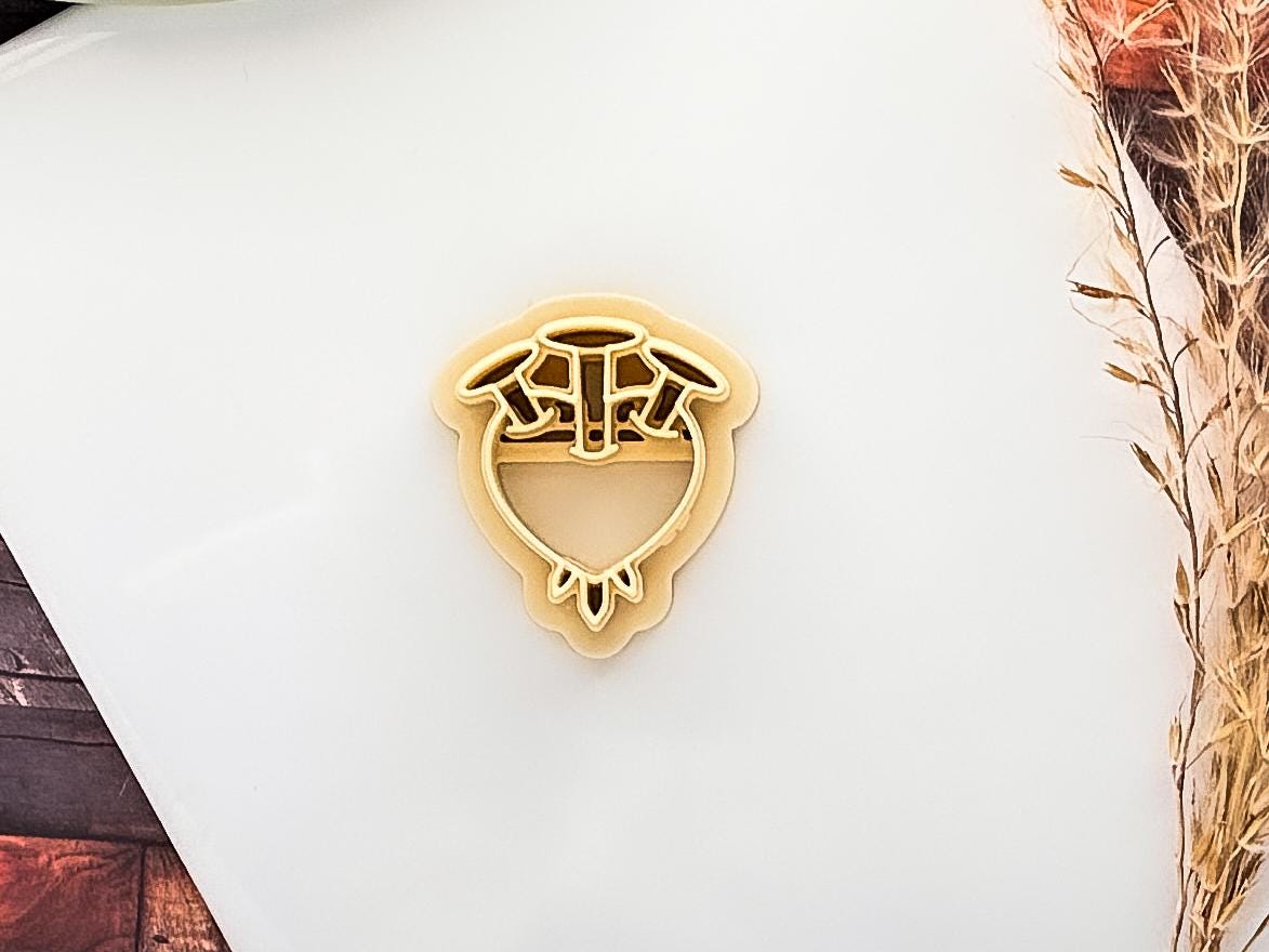 Heart and Nail Clay Cutter, For Alternative Valentines Polymer Clay And Fondant Projects, 5 Sizes-Valentines Clay Cutters