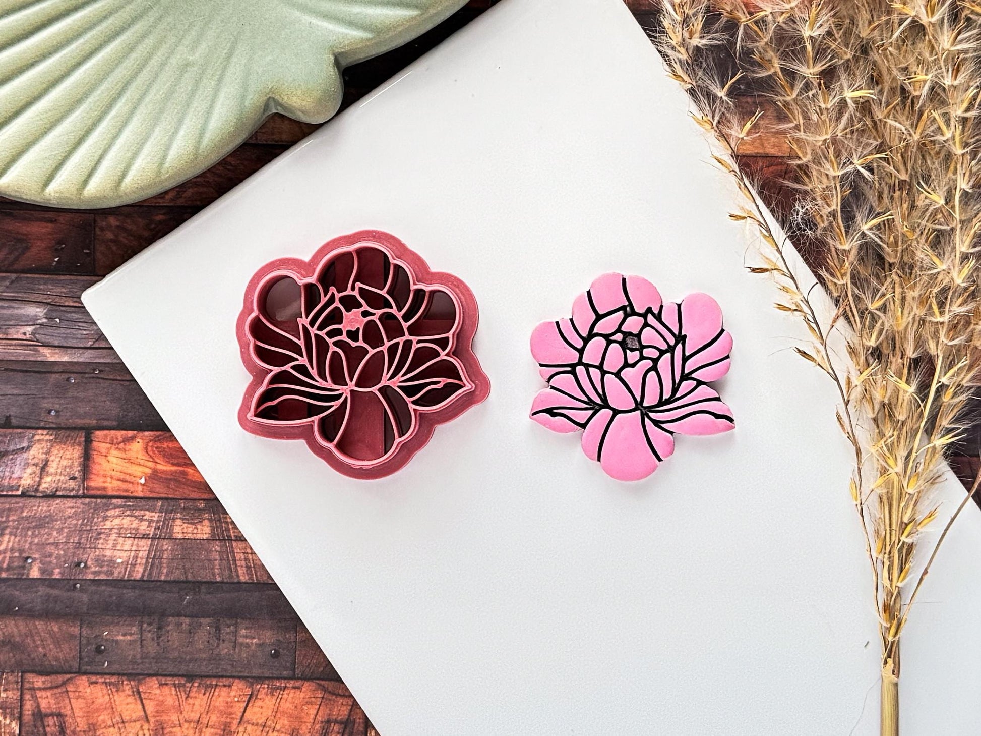 Peony Flower Cutter, Detailed Floral Design For Polymer Clay & Fondant, 5 Sizes, UK Made-Floral Clay Cutters