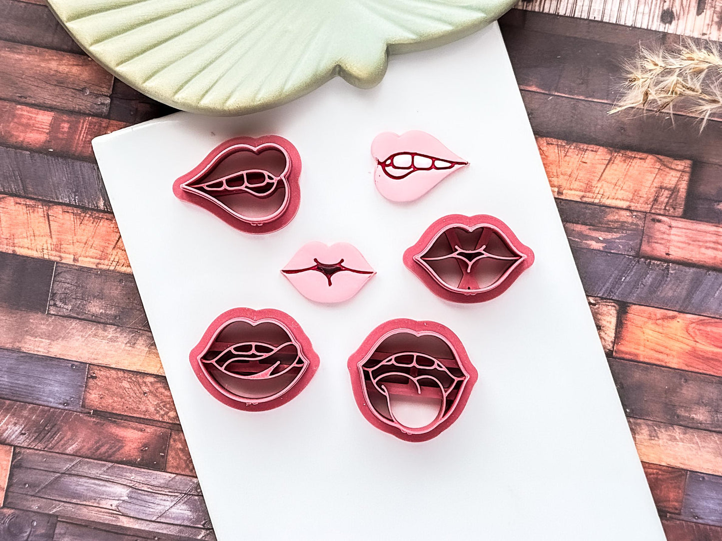 Lips Clay Cutters 4 Piece Set, 2 - 4.5 cm, Made In The UK-Valentines Clay Cutters