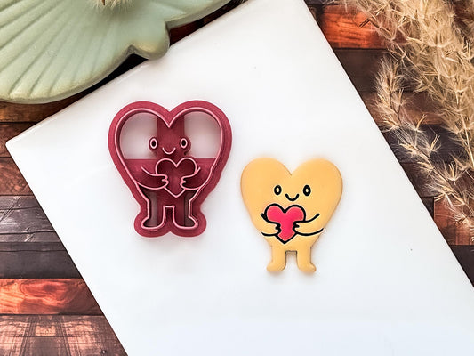 Cute Valentines Heart Cutter, For Polymer Clay, 2.5 - 4.5 cm, UK Made-Valentines Clay Cutters