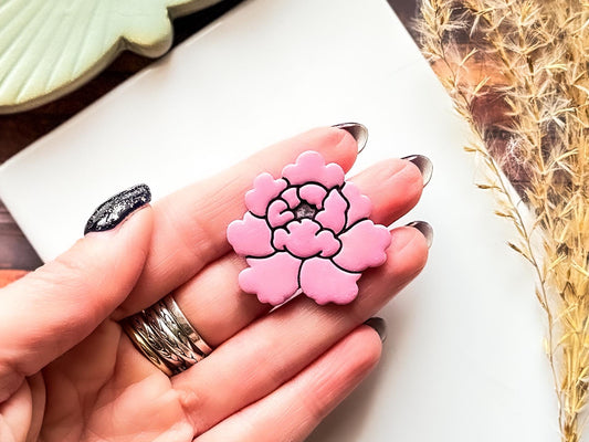 Peony Flower Cutter 2, Detailed Floral Design For Polymer Clay & Fondant, 5 Sizes, UK Made-Floral Clay Cutters