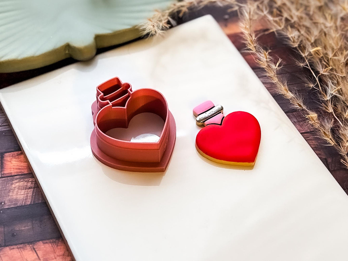 Clay Cutter Love Potion, Valentine's Themed Cutting Tool For Polymer Clay & Fondant-Valentines Clay Cutters