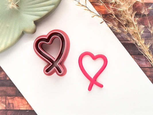 Thin Heart Clay Cutter, Valentine's Day Cutter, For Polymer Clay & Fondant-Valentines Clay Cutters