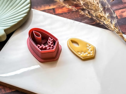 Boho Clay Cutter, Donut Style With Floral Stamp Detail, 4 Sizes, Made in UK-Boho Clay Cutters