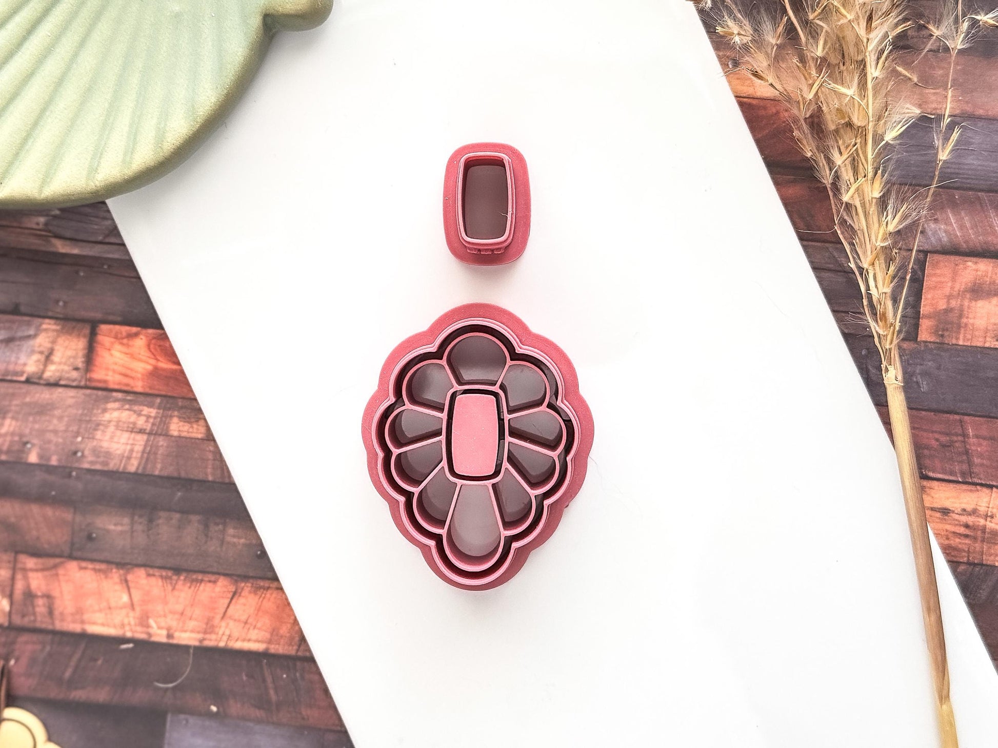 Boho Bezel Cutter 2, Ethnic Style Earring Tool For Polymer Clay, Silver Clay, Fondant-Earring Cutter Sets