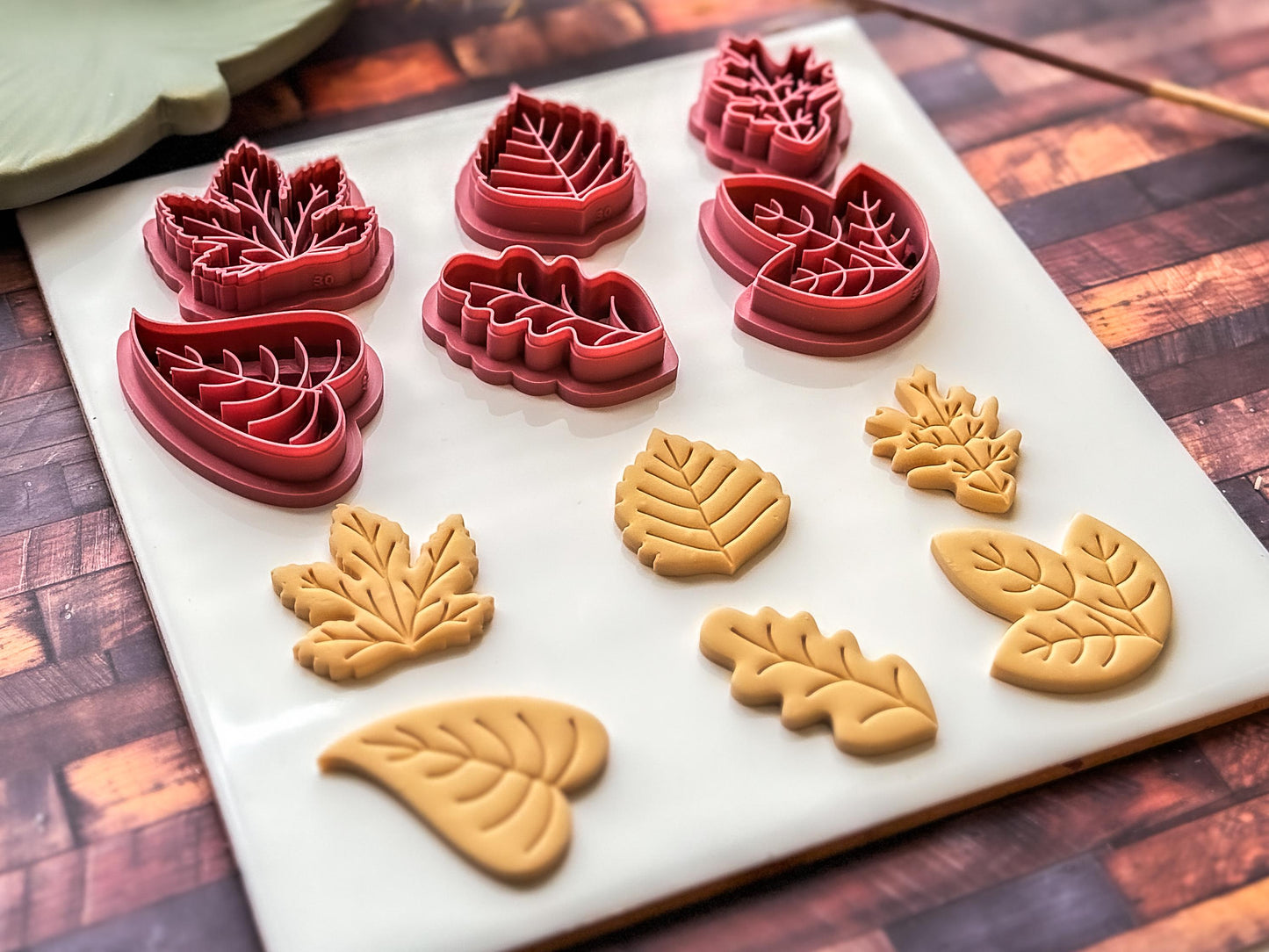 Leaf Clay Cutter | Set Of 6 Designs | Polymer Clay & Fondant-Floral Clay Cutters