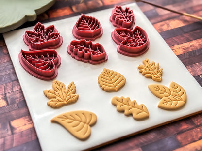 Leaf Clay Cutter | Set Of 6 Designs | Polymer Clay & Fondant-Floral Clay Cutters