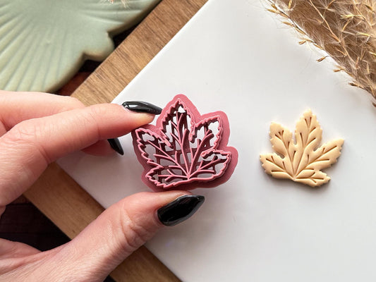 5 Point Leaf Clay Cutter | Polymer Clay | Fondant | 5 Sizes | UK Made-Floral Clay Cutters