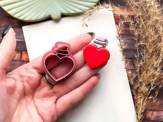 Clay Cutter Love Potion, Valentine's Themed Cutting Tool For Polymer Clay & Fondant-Valentines Clay Cutters