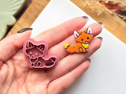 Dainty Fox Polymer Clay Cutter | Woodland Animal Shape |-Animal & Nature Cutters