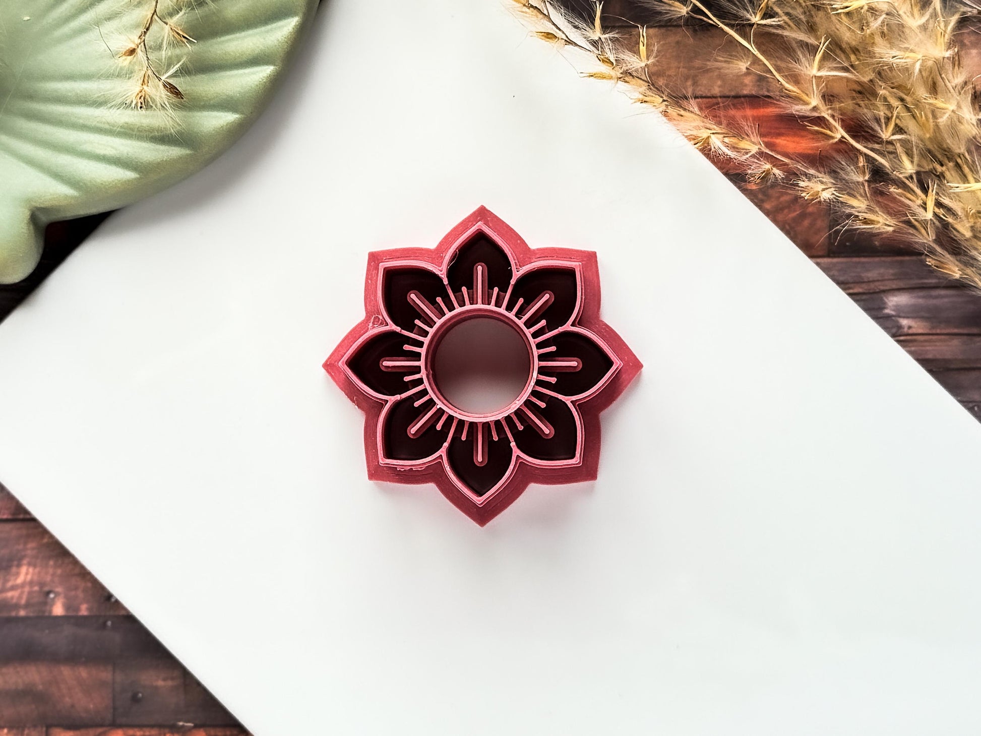 Simple Sunflower Cutter, Floral Cutting Tool For Polymer Clay & Fondant, 4 Sizes, UK Made-Floral Clay Cutters