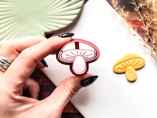Mushroom Shaped Cutter For Polymer Clay And Fondant, 4 Sizes, UK Made-Animal & Nature Cutters