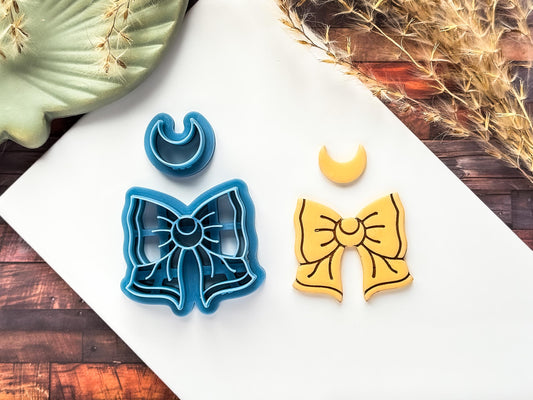 Moon Bow Earring Cutter, Drop Style Celestial Design, Various Sizes, UK Made-Celestial Clay Cutters