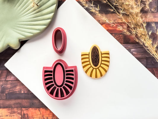 Boho Bezel Cutter 1, Ethnic Style Earring Tool For Clay-Boho Clay Cutters