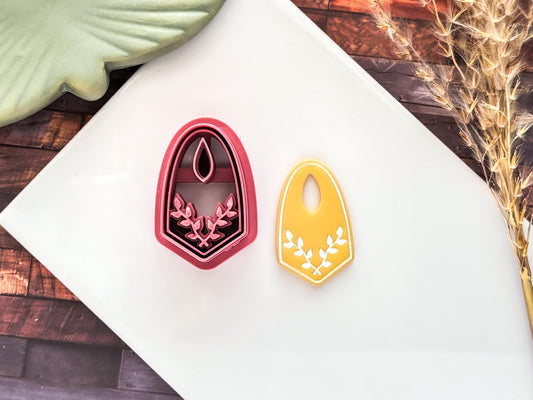 Boho Clay Cutter, Donut Style With Floral Stamp Detail, 4 Sizes, Made in UK-Boho Clay Cutters