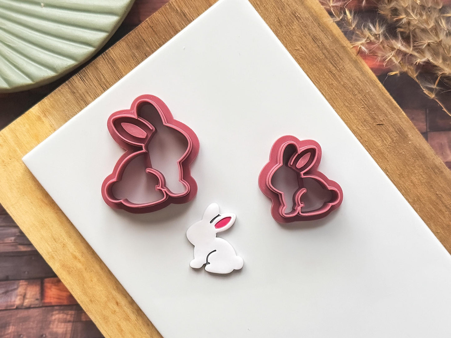 Rabbit Clay Cutter, Easter Bunny Shape, Polymer Clay & Fondant Tool, 7 Size Options-Easter Clay Cutters