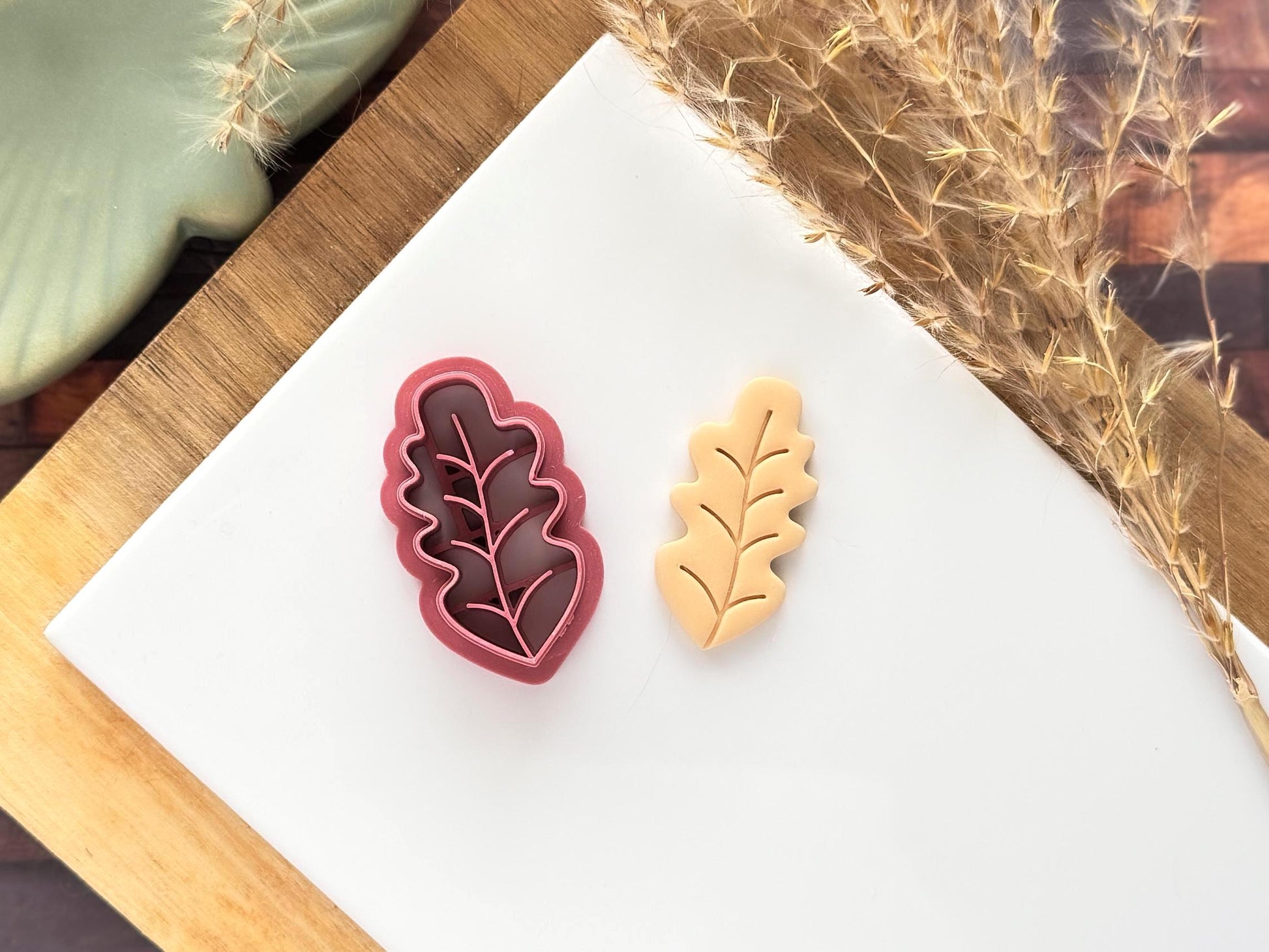 Oak Leaf Clay Cutter | Polymer Clay | Fondant | 5 Sizes | UK Made-Floral Clay Cutters