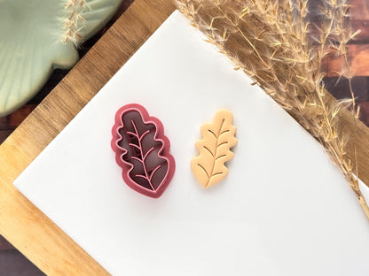 Oak Leaf Clay Cutter | Polymer Clay | Fondant | 5 Sizes | UK Made-Floral Clay Cutters