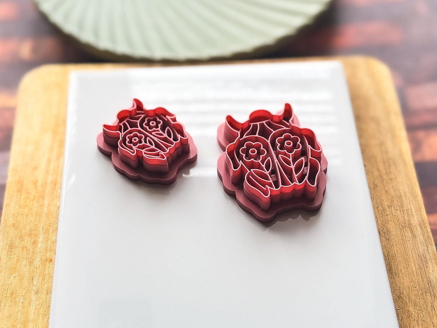 Folk Floral Beetle Cutter, Botanical Themed Clay & Fondant Tool-Animal & Nature Cutters