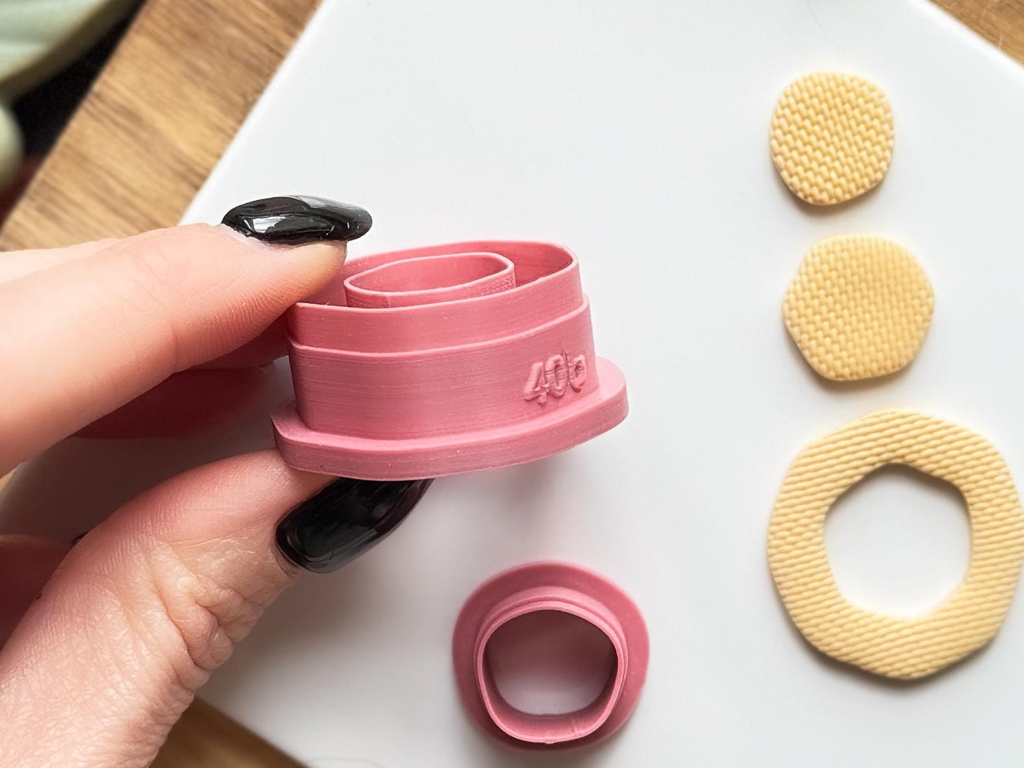 Organic Hexagon Earring Cutters | Polymer Clay Cutting Tools |-Earring Cutter Sets