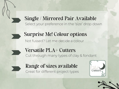 Macaron Clay Cutter, Desert Themed Polymer Clay & Fondant Cutting Tool-Food Themed Clay Cutters