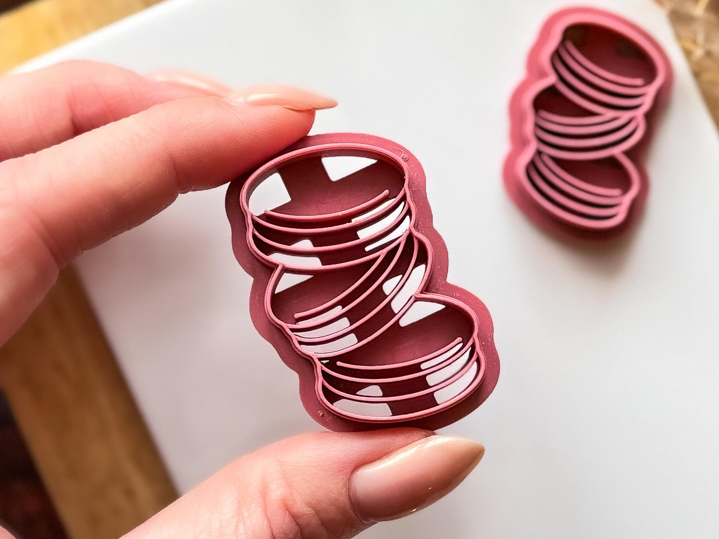 Macaron Clay Cutter, Desert Themed Polymer Clay & Fondant Cutting Tool-Food Themed Clay Cutters