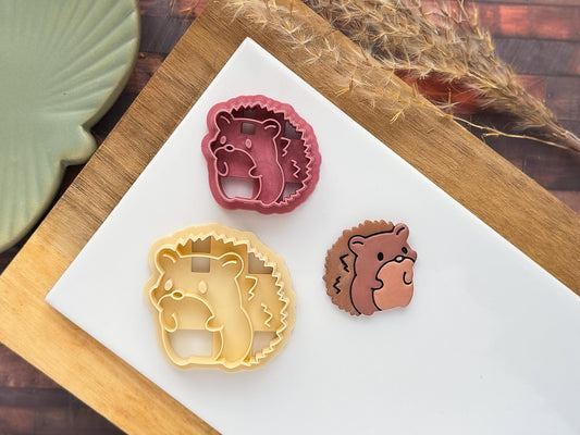 Hedgehog Cutter For Clay & Fondant | Woodland Animal | 5 Sizes-Animal & Nature Cutters