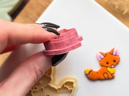 Dainty Fox Polymer Clay Cutter | Woodland Animal Shape |-Animal & Nature Cutters