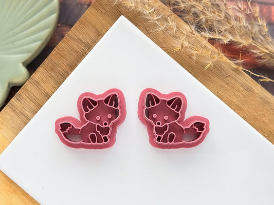 Dainty Fox Polymer Clay Cutter | Woodland Animal Shape |-Animal & Nature Cutters