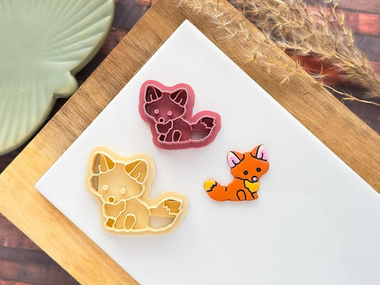 Dainty Fox Polymer Clay Cutter | Woodland Animal Shape |-Animal & Nature Cutters
