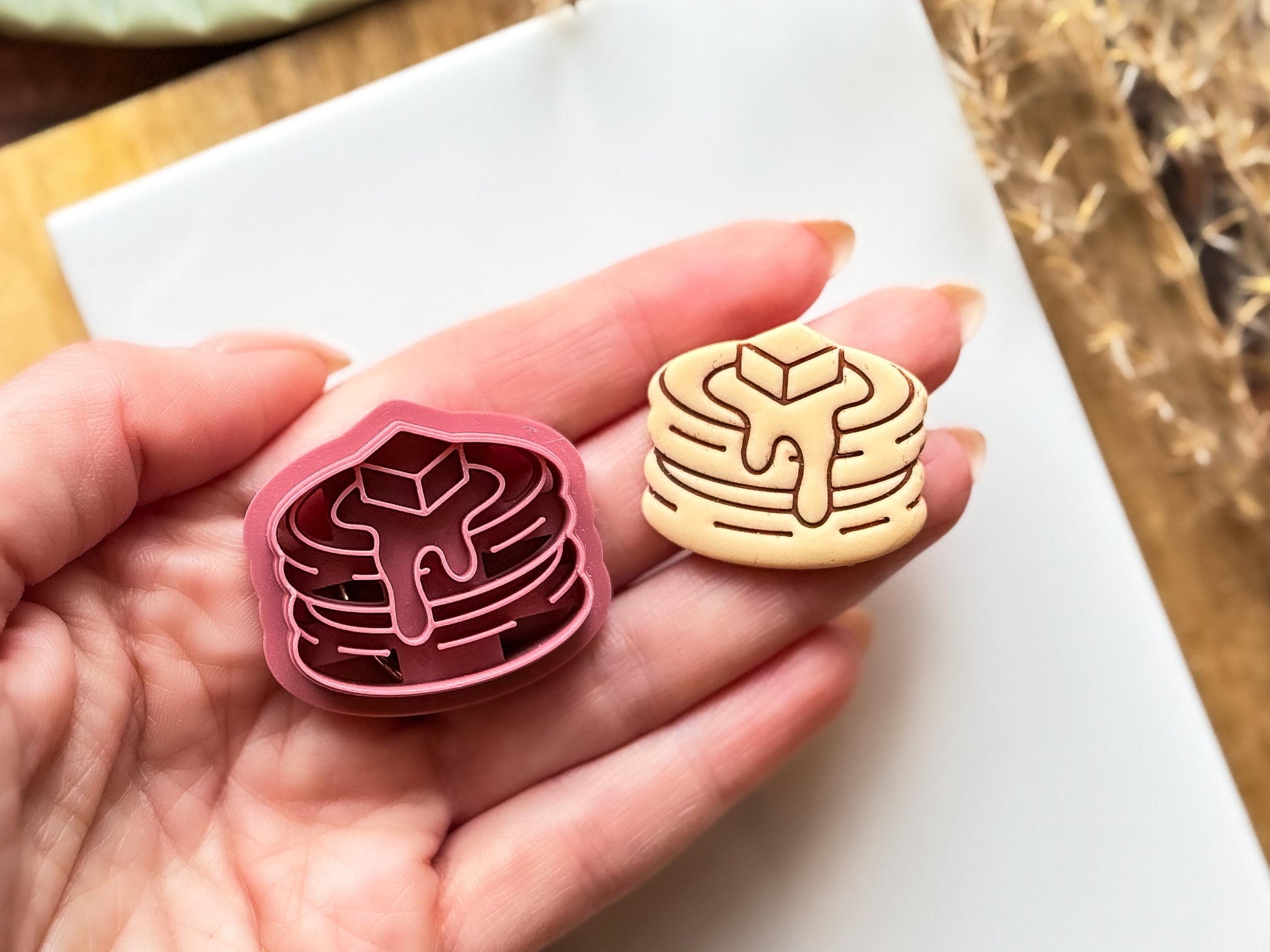 Buttery Pancake Clay Cutter, Desert Themed Polymer Clay & Fondant Cutting Tool-Food Themed Clay Cutters