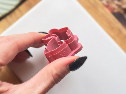 Rabbit Clay Cutter, Easter Bunny Shape, Polymer Clay & Fondant Tool, 7 Size Options-Easter Clay Cutters