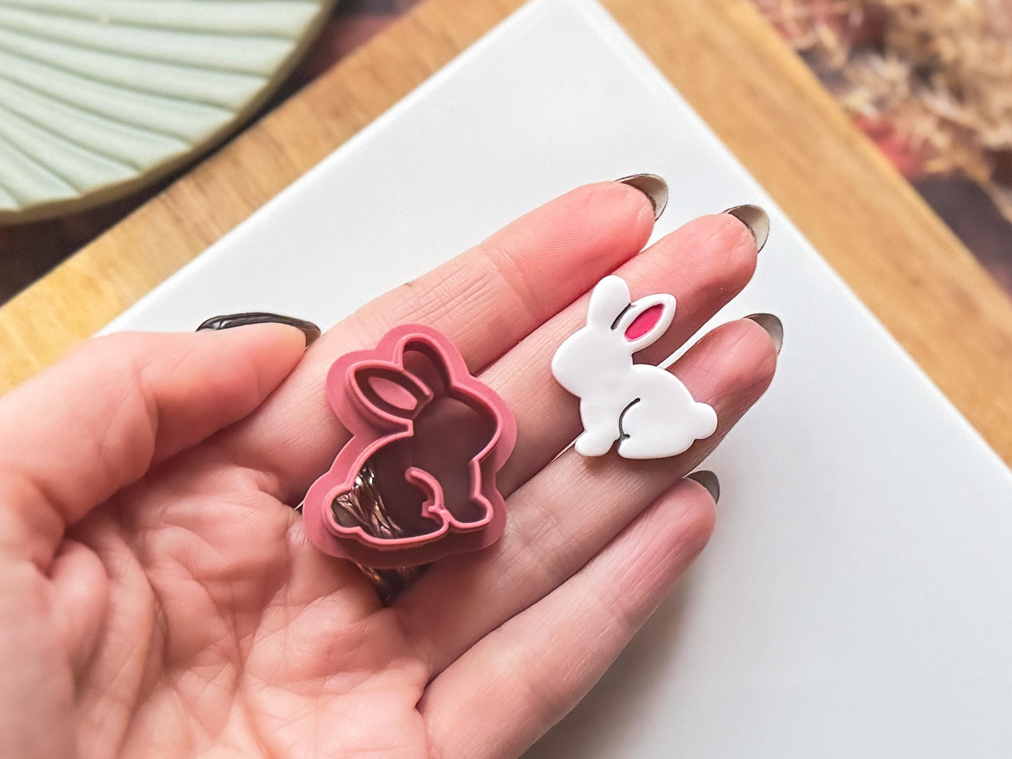 Rabbit Clay Cutter, Easter Bunny Shape, Polymer Clay & Fondant Tool, 7 Size Options-Easter Clay Cutters