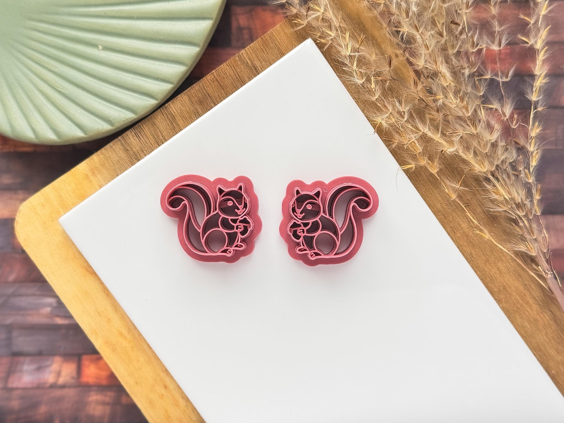 Squirrel Shaped Cutter For Polymer Clay & Fondant, 5 Size Options-Animal & Nature Cutters
