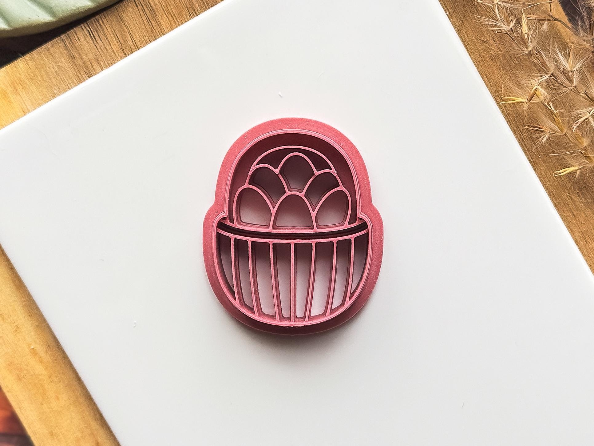 Easter Egg Basket Cutter, Polymer Clay & Fondant, All-In-One Design, 5 Sizes-Easter Clay Cutters