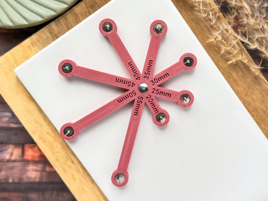 Chain length guide, jewellery making tool, polymer clay earring supplies-Clay Tools