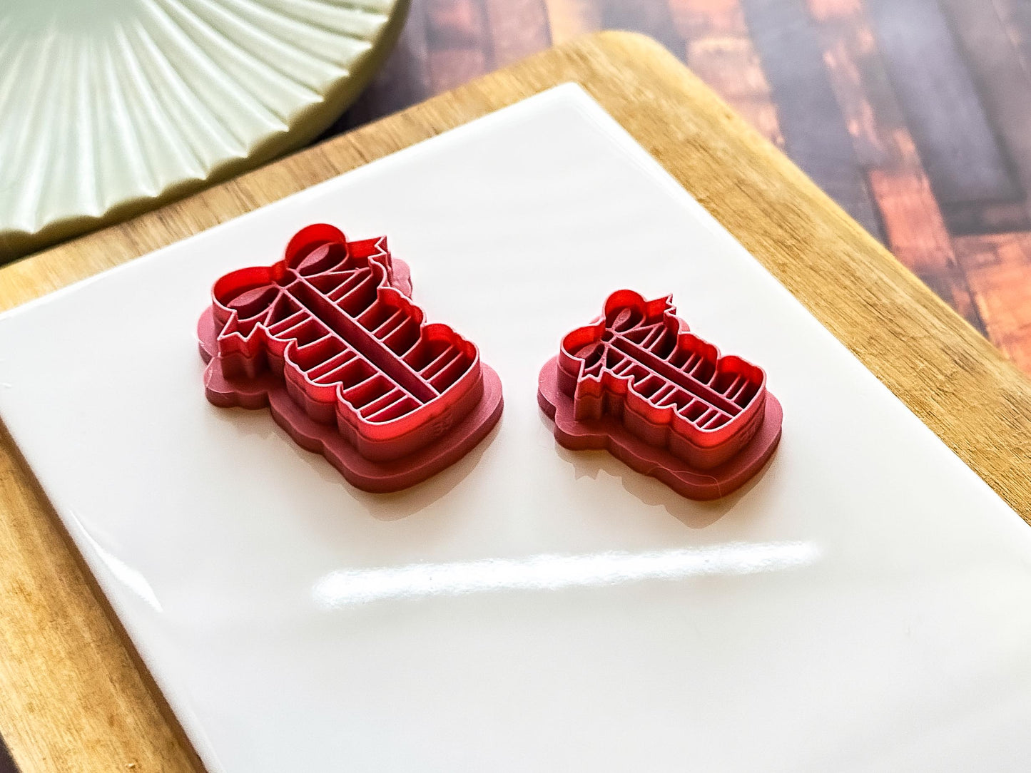 Macaron Stack Clay Cutter, Triple Layer With Bow, Dessert Themed Polymer Clay & Fondant Tool-Food Themed Clay Cutters