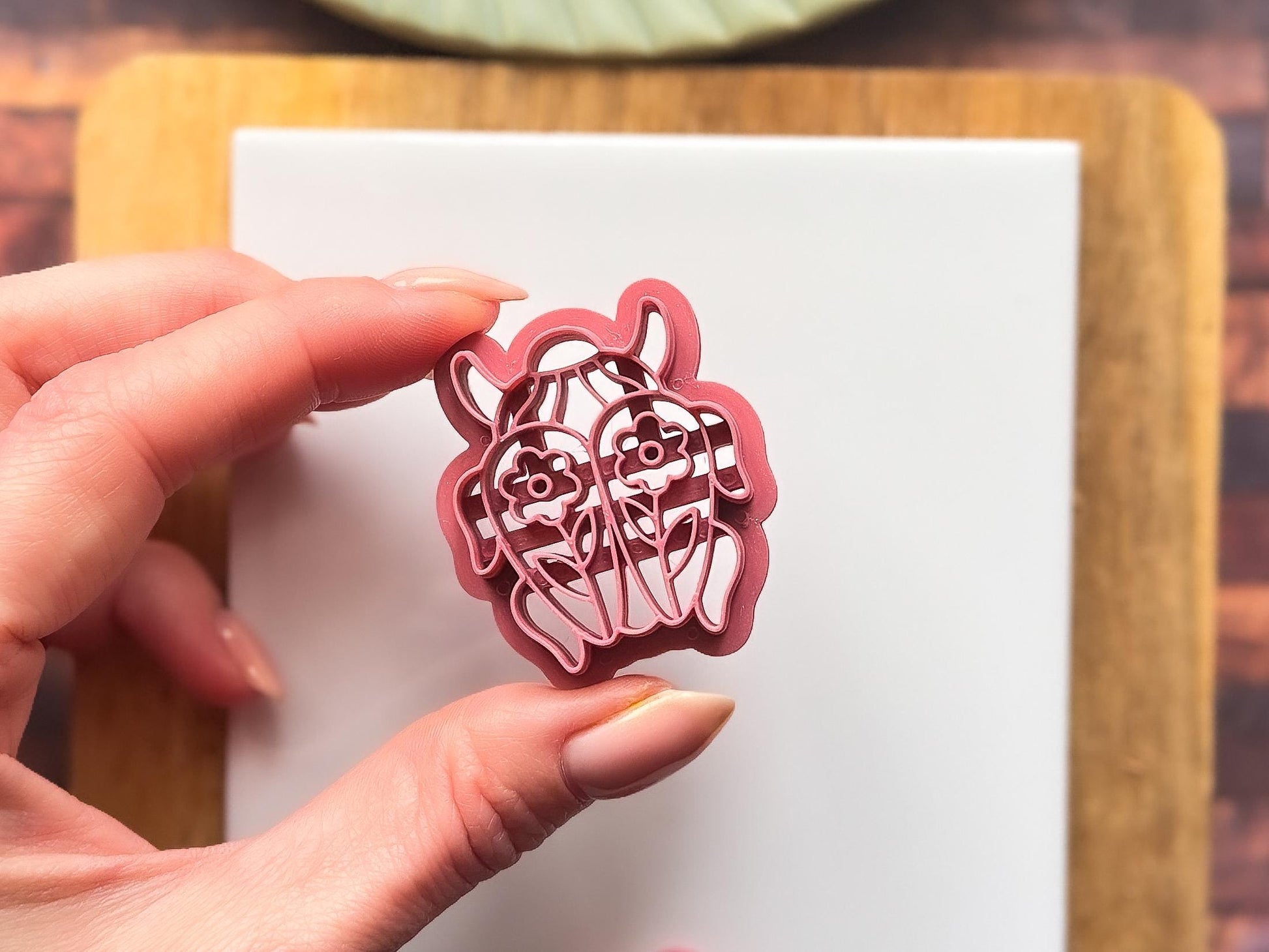 Folk Floral Beetle Cutter, Botanical Themed Clay & Fondant Tool-Animal & Nature Cutters