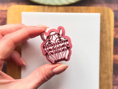 Folk Floral Beetle Cutter, Botanical Themed Clay & Fondant Tool-Animal & Nature Cutters