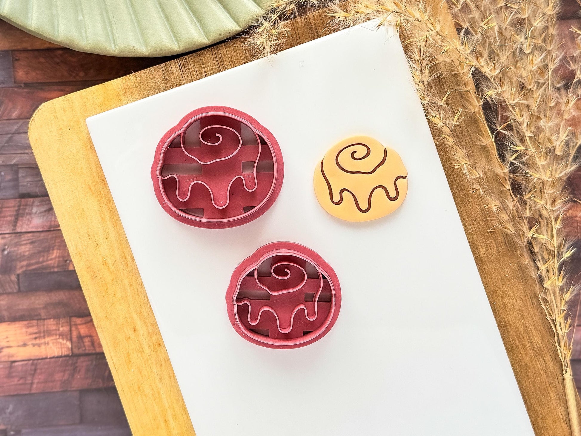 Cinnamon Roll Clay Cutter, Desert Themed Polymer Clay & Fondant Cutting Tool-Food Themed Clay Cutters